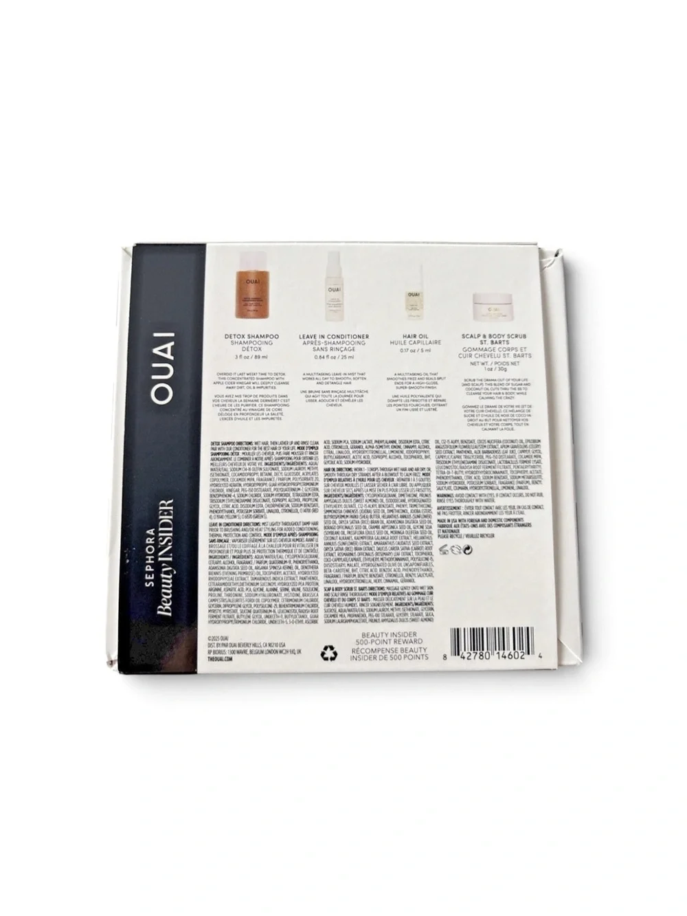 OUAI Skincare & Haircare Set - Beige and Black